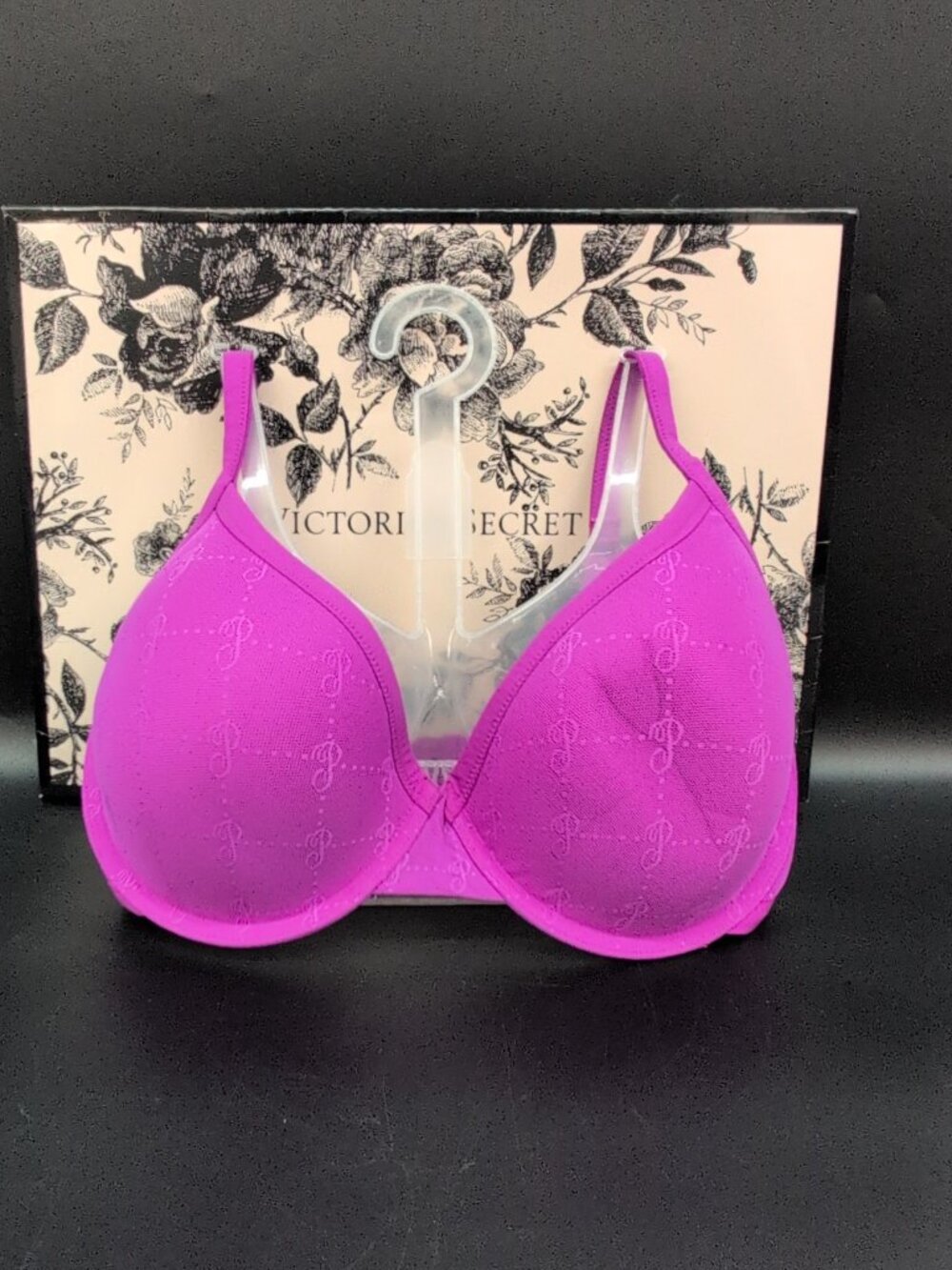 Victoria Secret Pink Wear Everywhere Push Up Bra 34DDD Berry Bliss